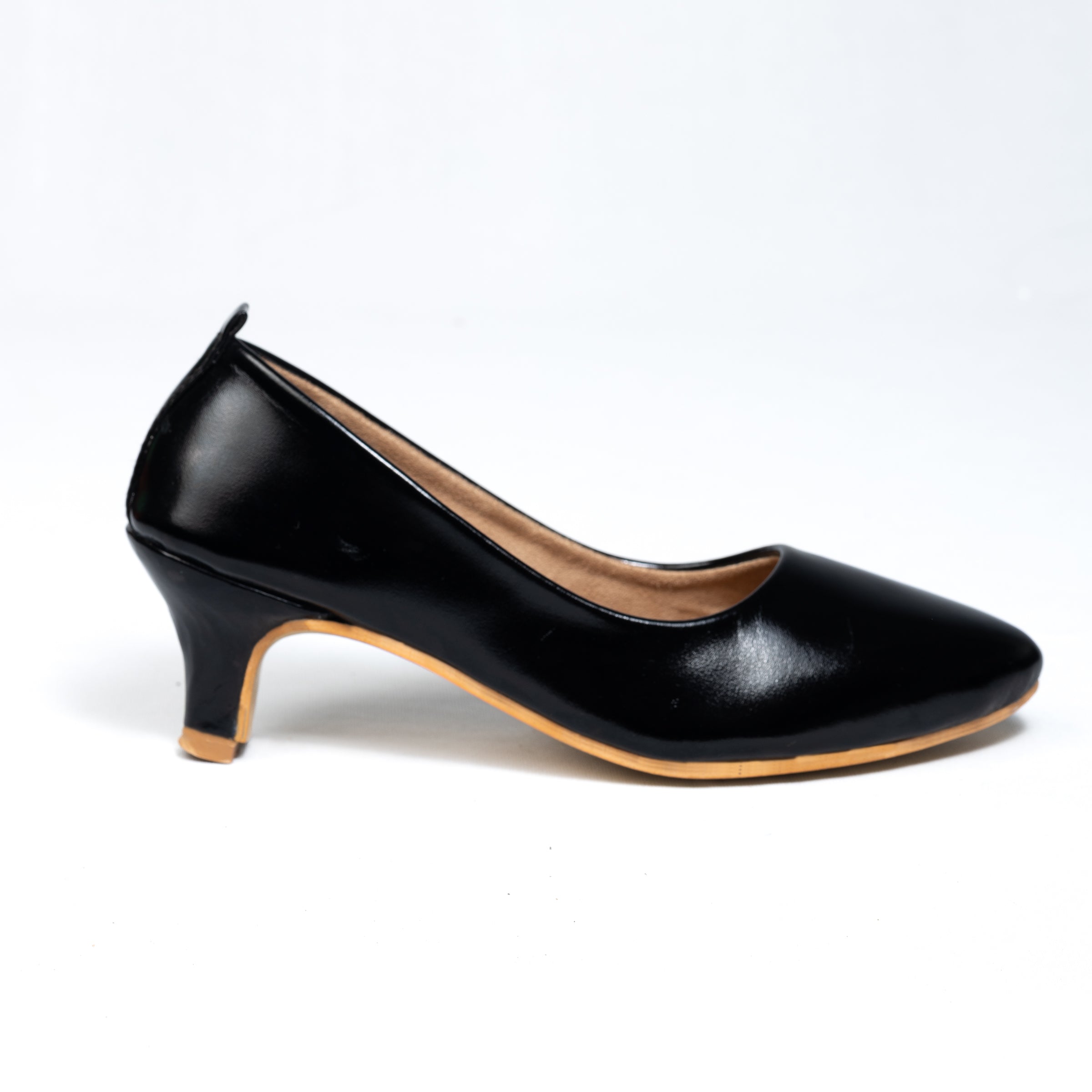 Parshni Women PU Work Black Pointed Toe Stiletto