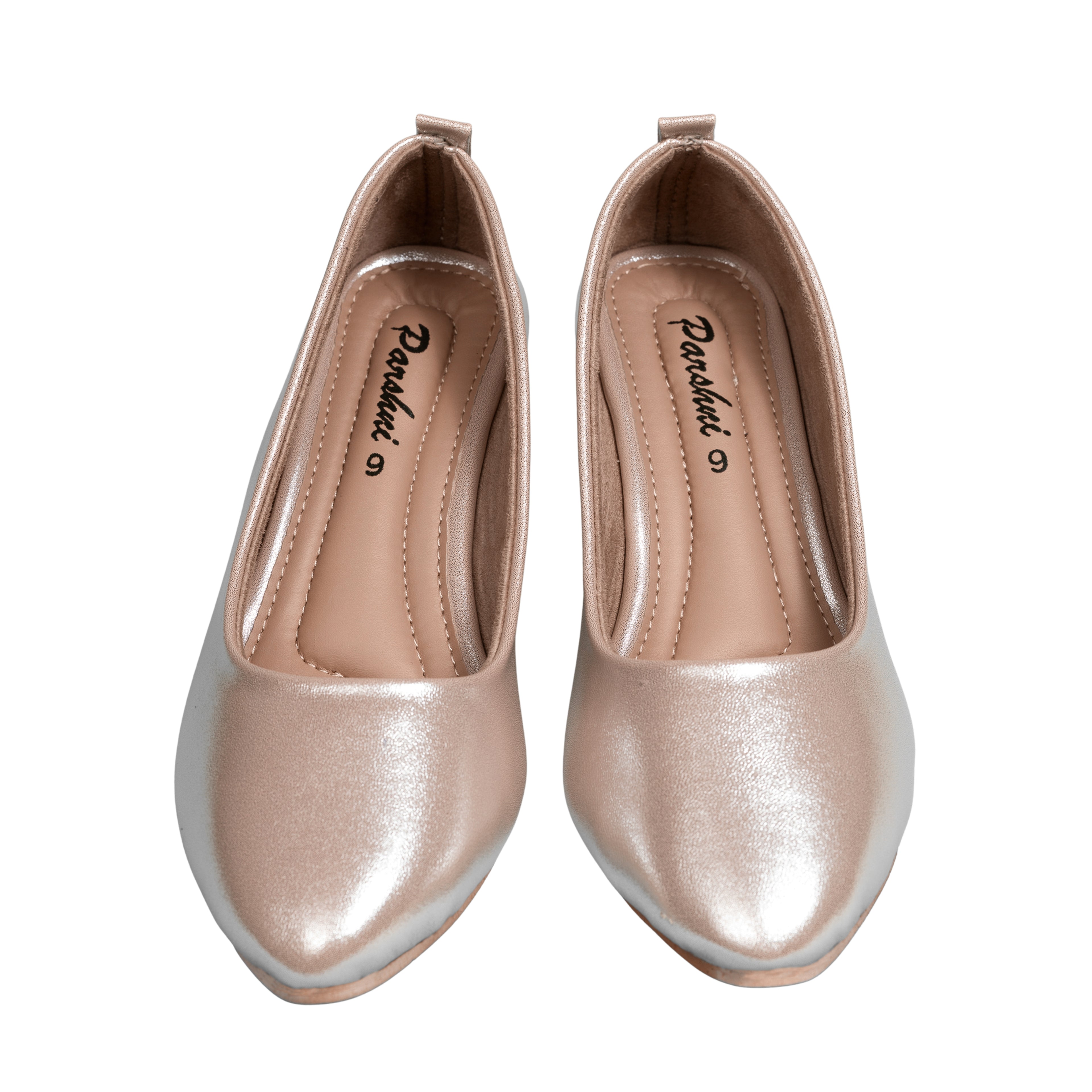 Parshni Women PU Work Lt.copper Pointed Toe Stiletto