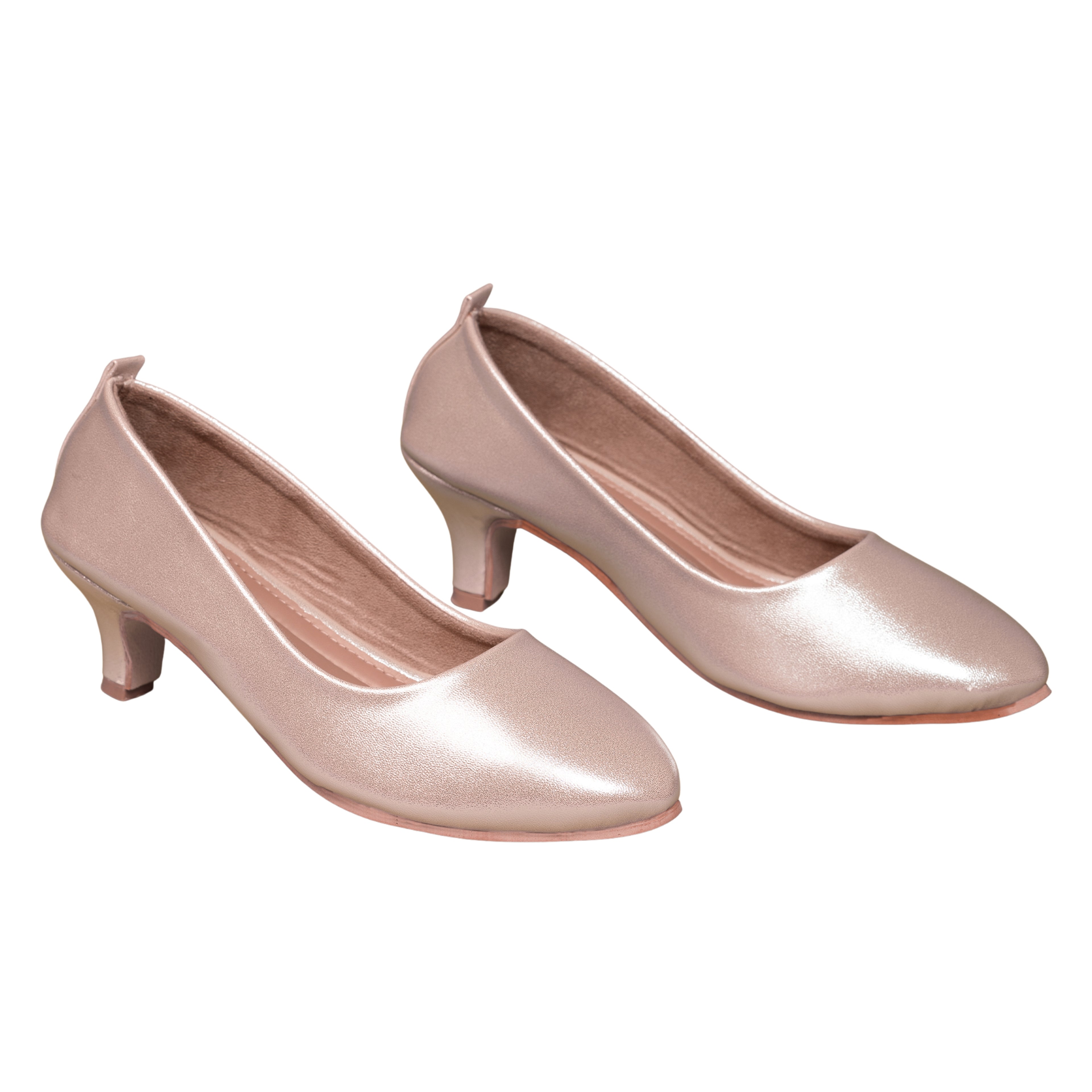 Parshni Women PU Work Lt.copper Pointed Toe Stiletto