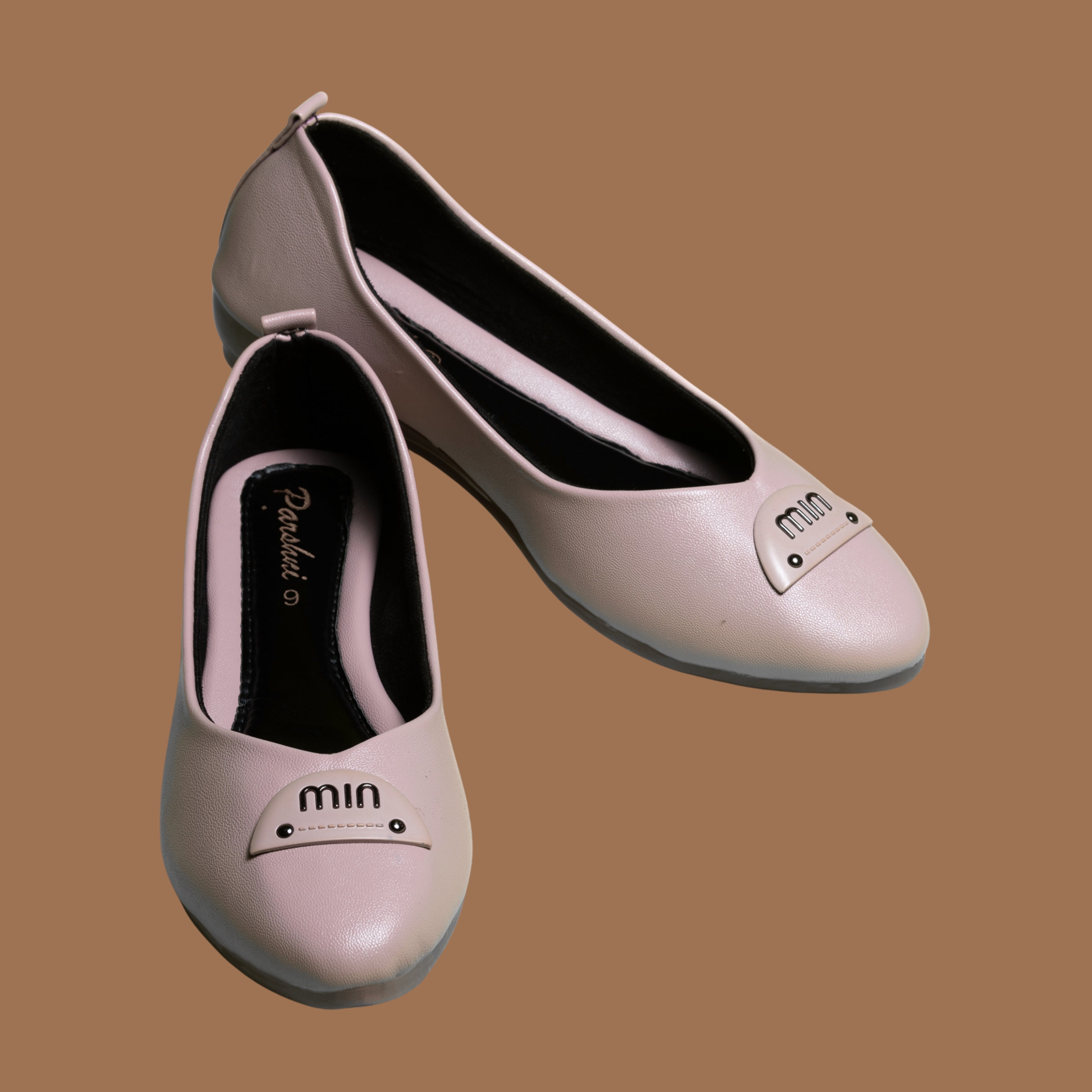 Parshni Women Paech with Buckle Top Toe Ballerians for Party Use